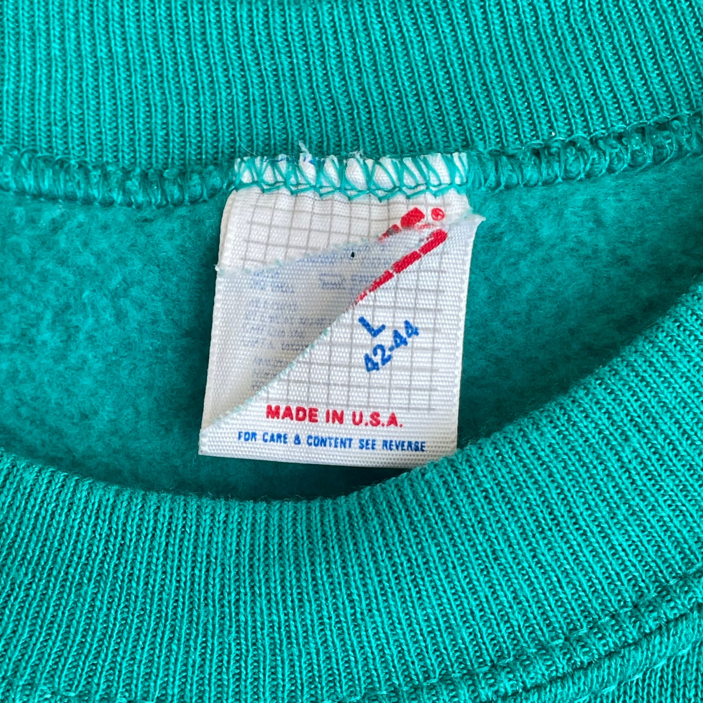 Hawaii Sweatshirt Hibiscus Green Tubular Raglan