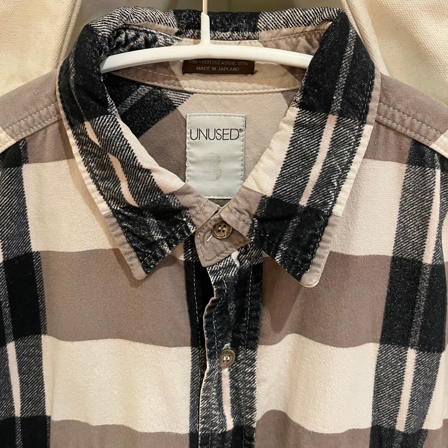 Plaid Pocket Shirt Brown Black