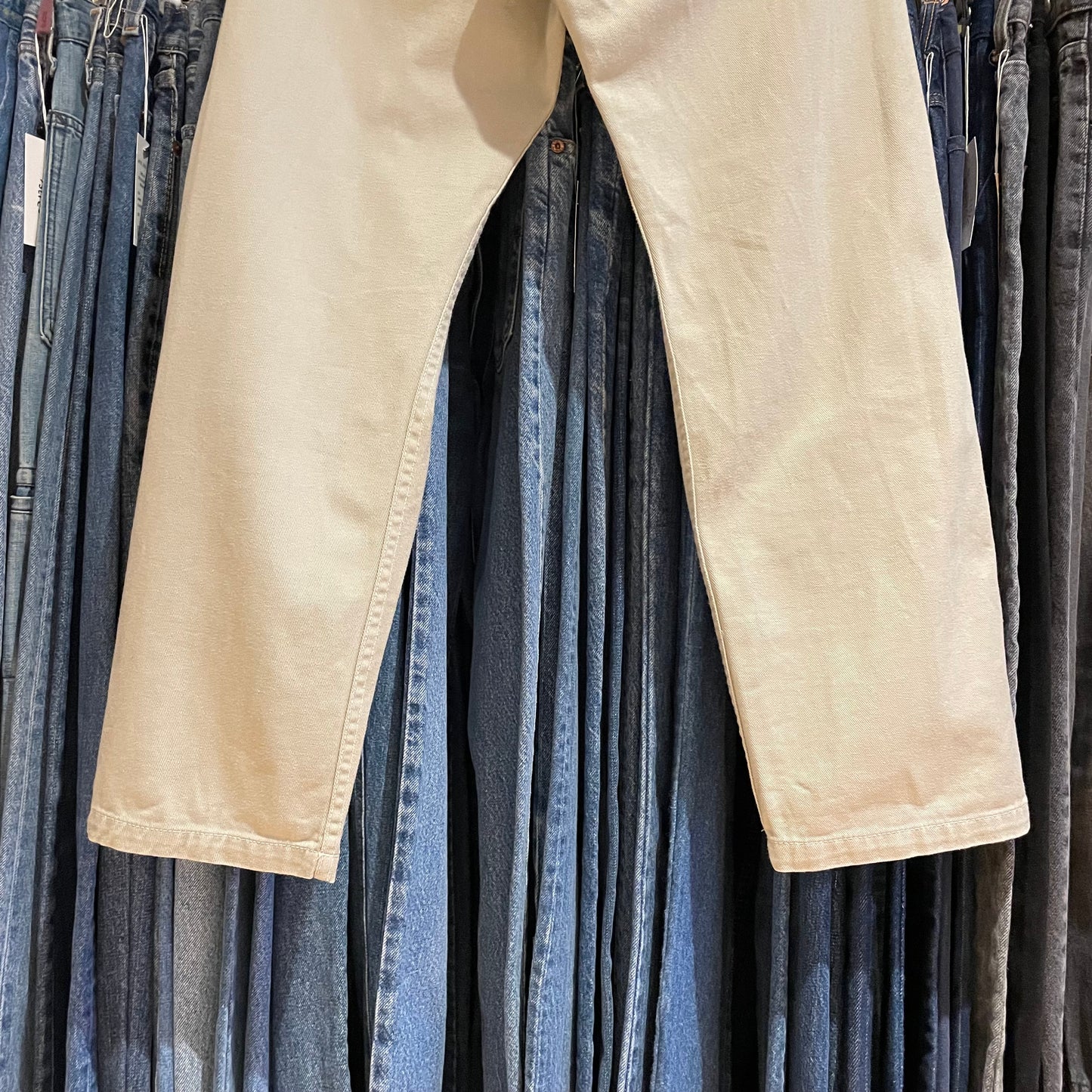 Beige Twill Work Pants Japan Made