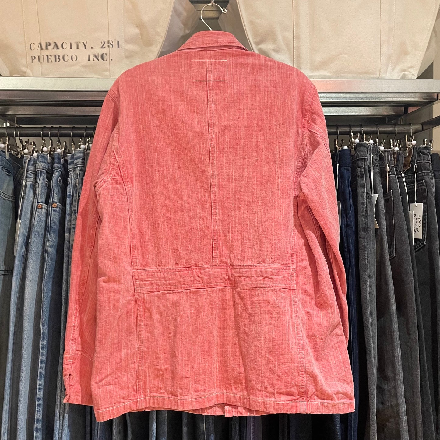 Sugar Cane Fiber Chore Jacket Faded Pink