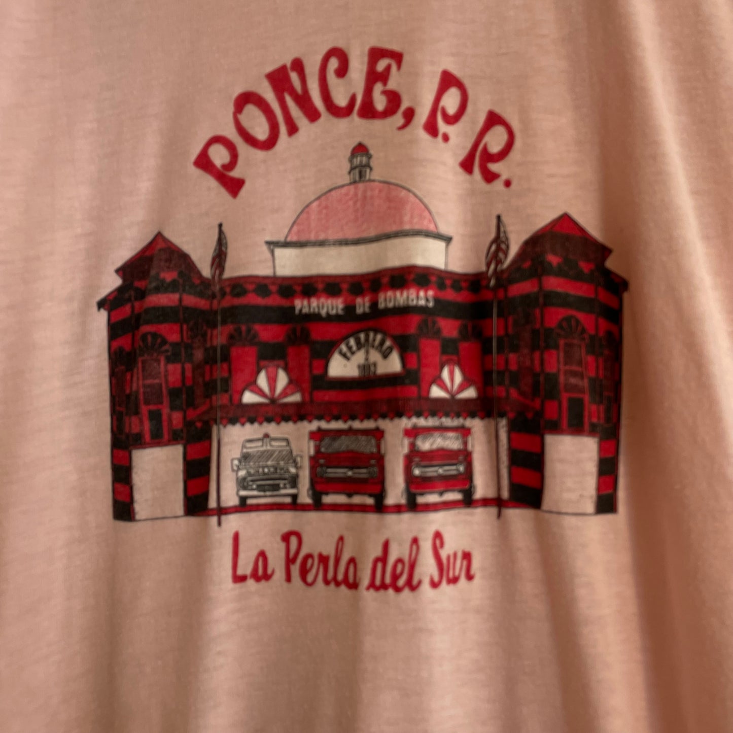 Ponce P.R. La Perla Del Sur T-Shirt Pink