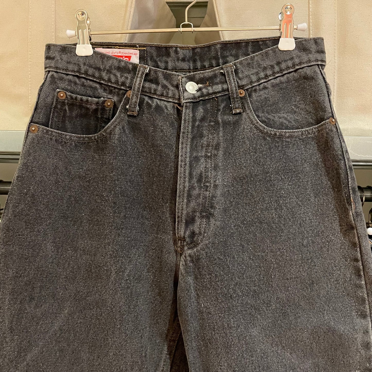 501 Jeans Regular Straight Washed Black