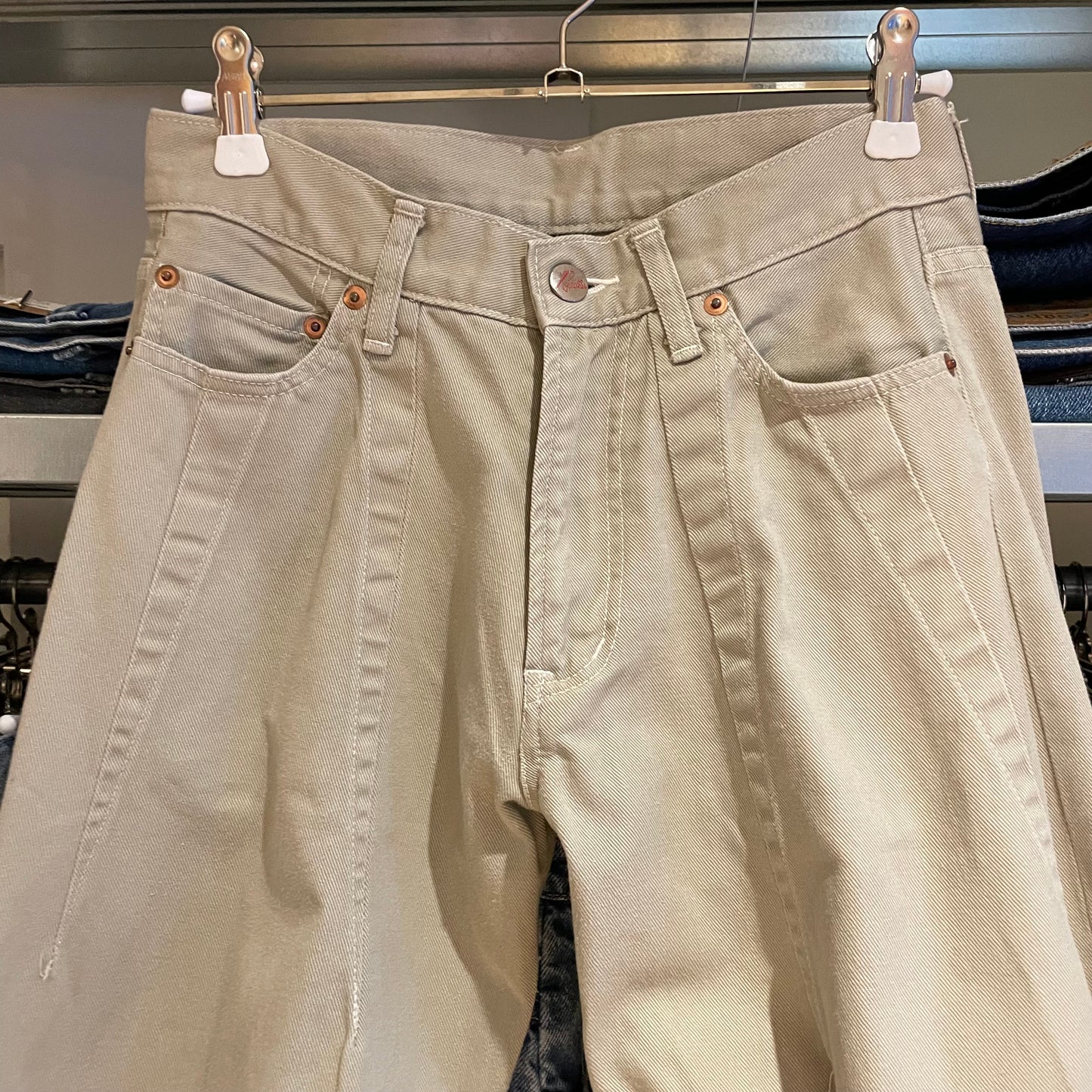 Beige Twill Work Pants Japan Made