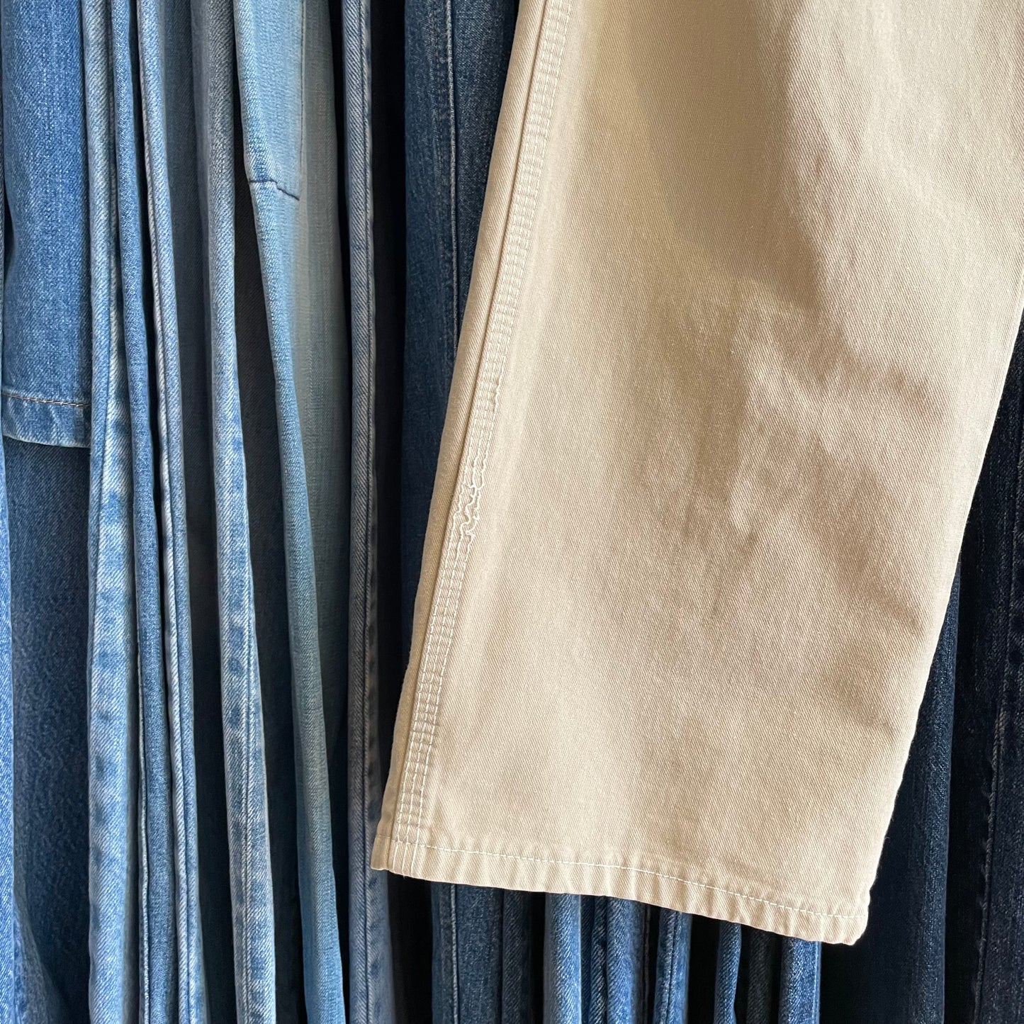 Painter Pants Beige Talon Zip
