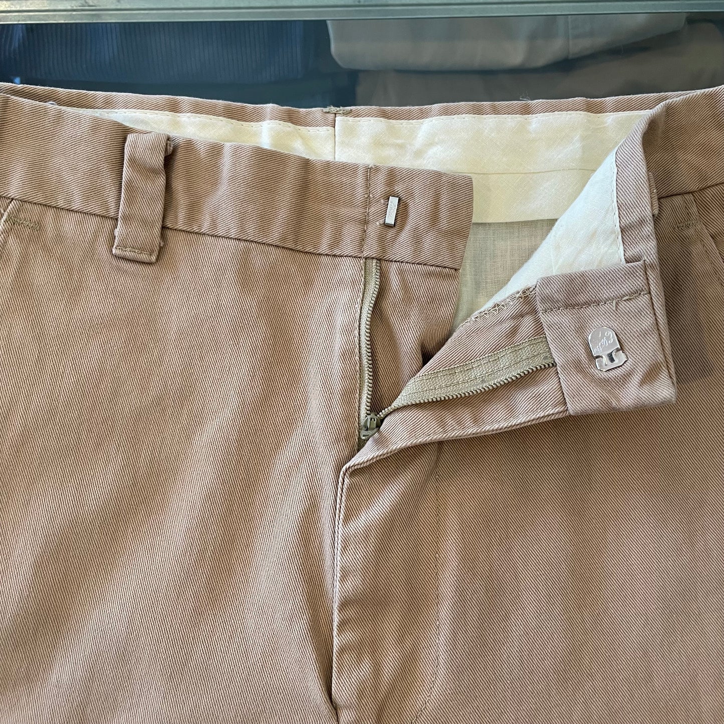 Chino Pants Khaki Talon Zip