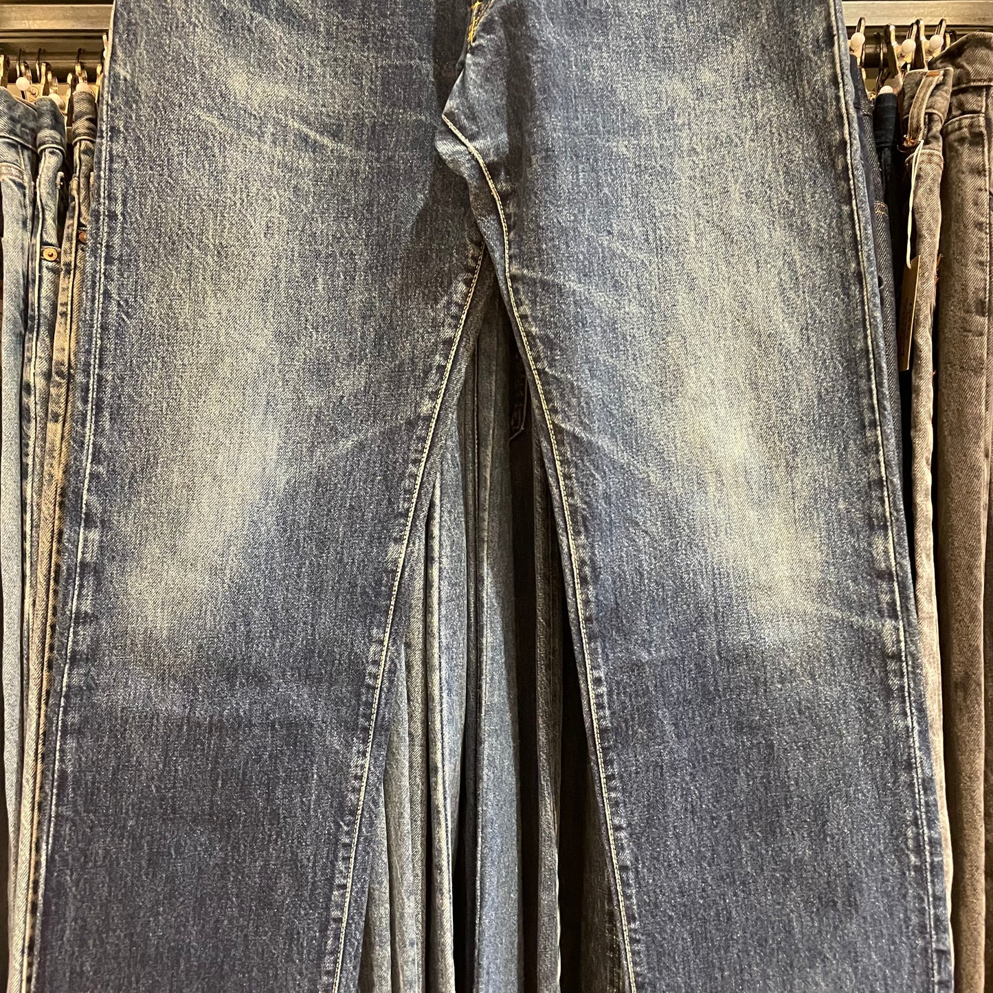Regular Straight Jeans Dark Wash Indigo