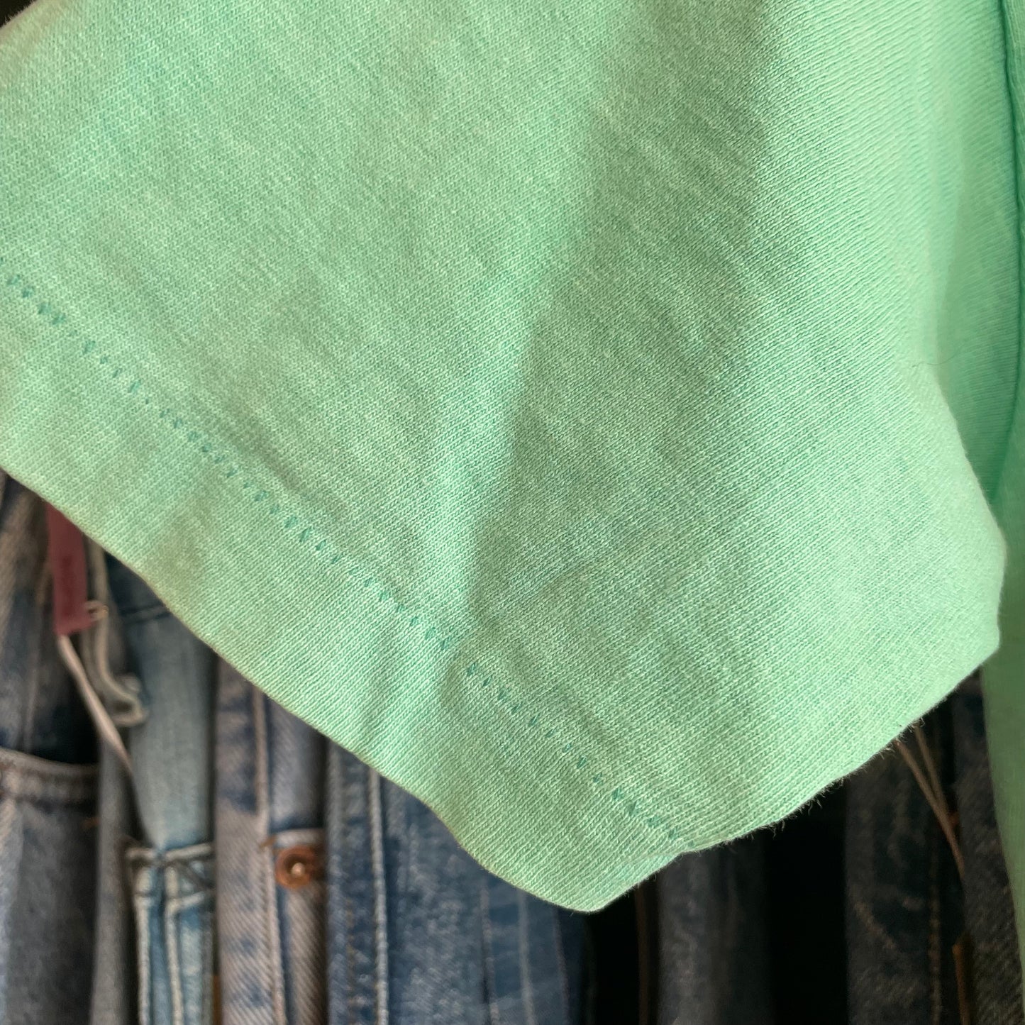 Poi Dog Cartoon Henley Tee Aqua 3-Button