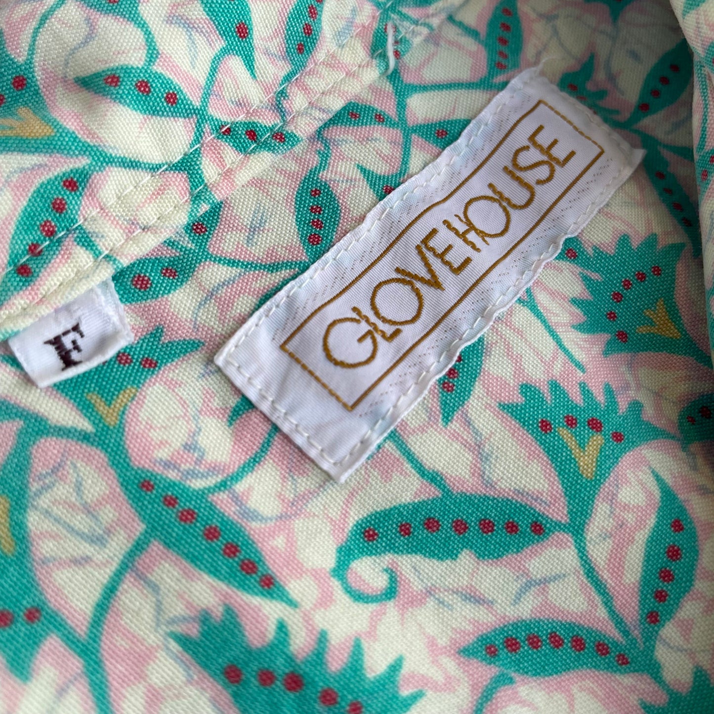Floral Short Sleeve Shirt Green