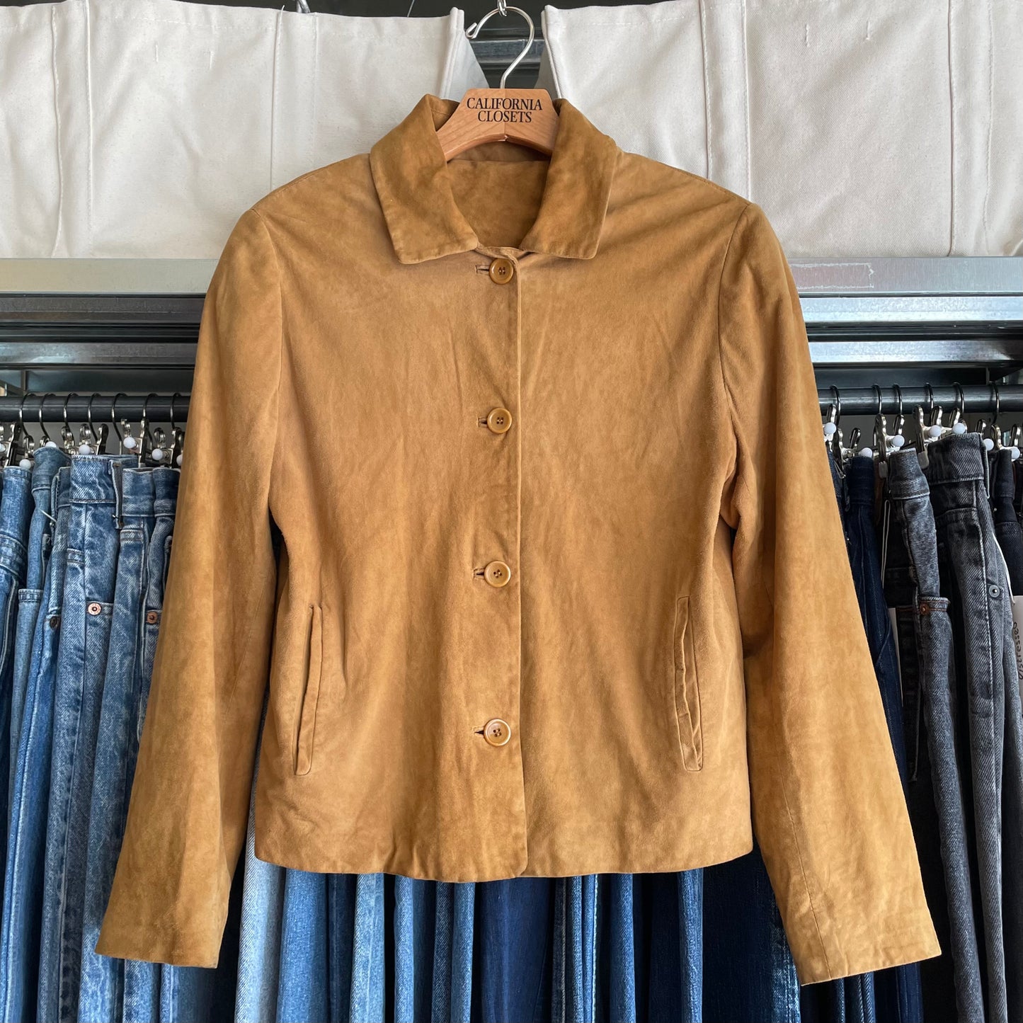 Notch Collar Leather jacket