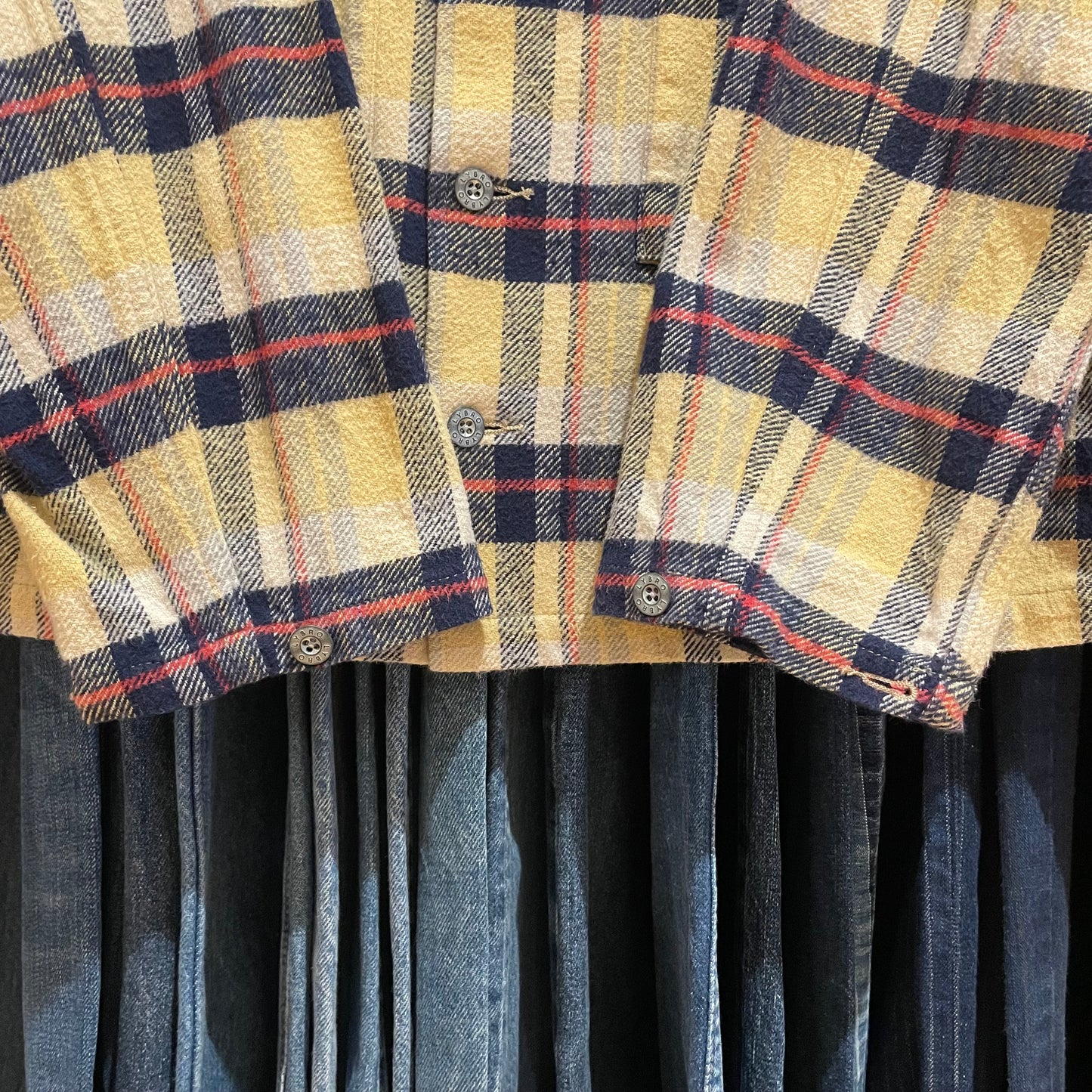 Plaid Flannel Shirt Yellow