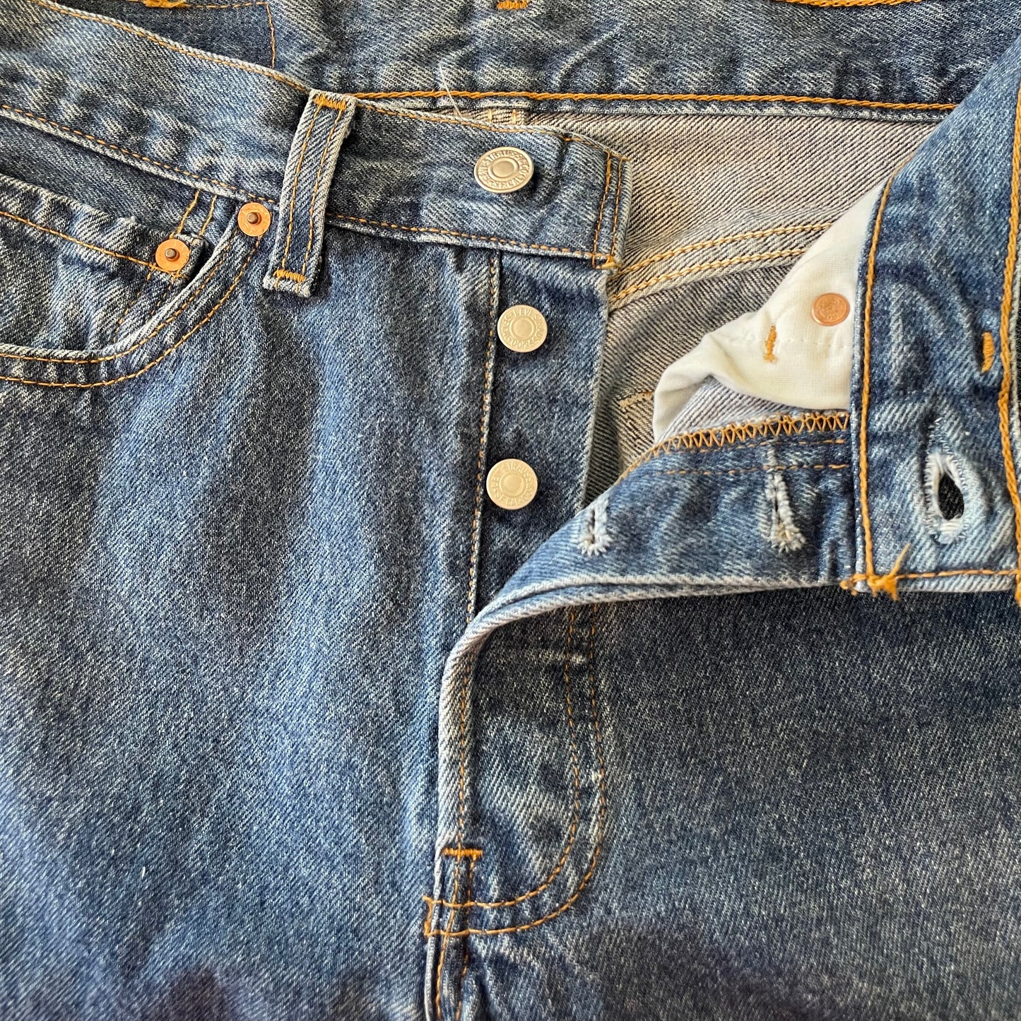 501xx Jeans Straight Medium Washed Blue