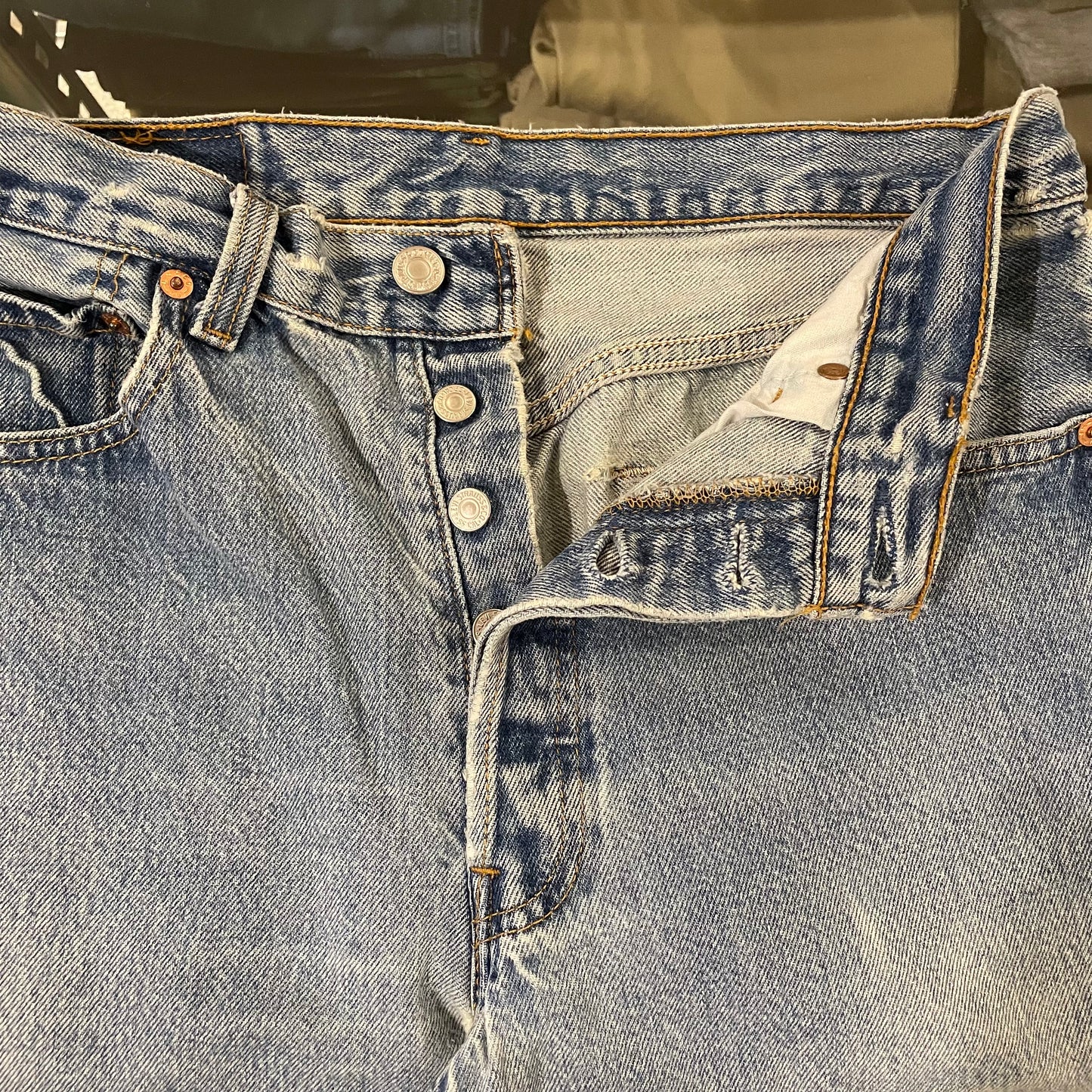 Faded Light Wash 501xx Denim Jeans
