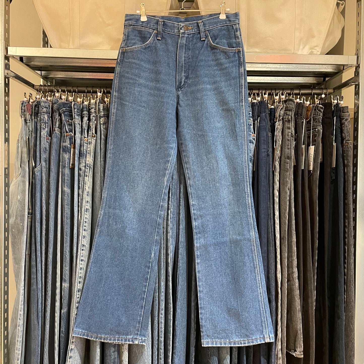 Regular Straight Jeans Mid Wash Blue Talon Zip