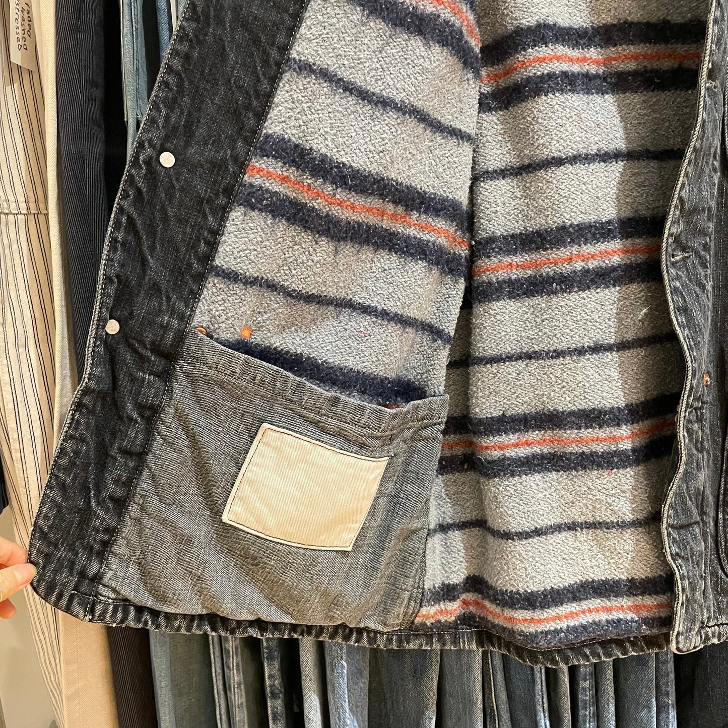Fleece-Lined Denim Chore Jacket