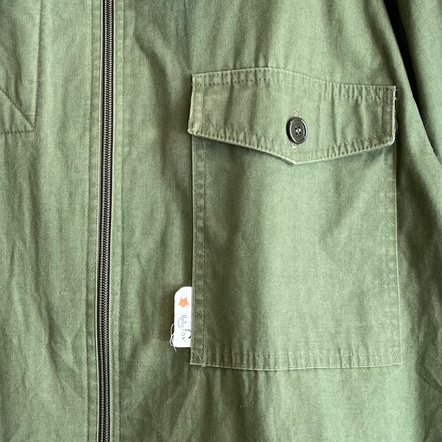 Utility Work Jacket Olive Lampo Zip