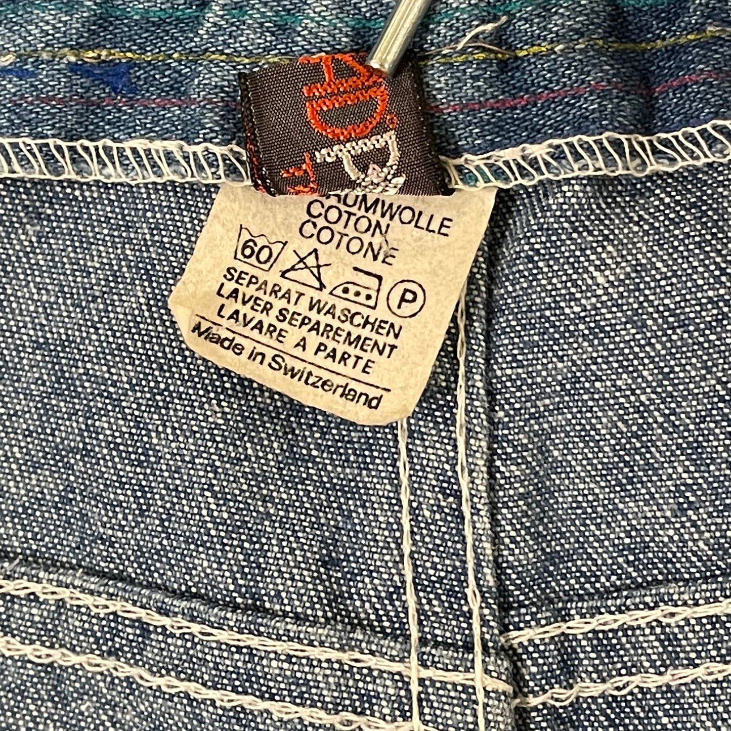 Multicolor Stripe Denim Pants