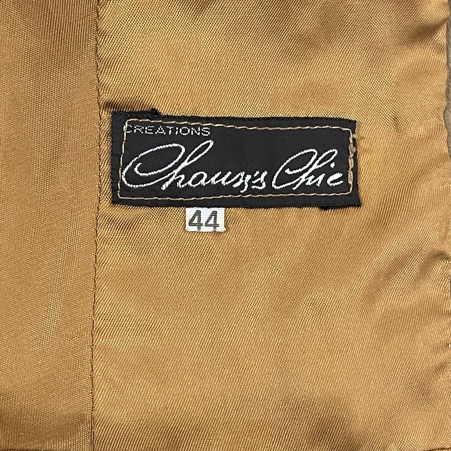 Notch Collar Leather Coat Camel