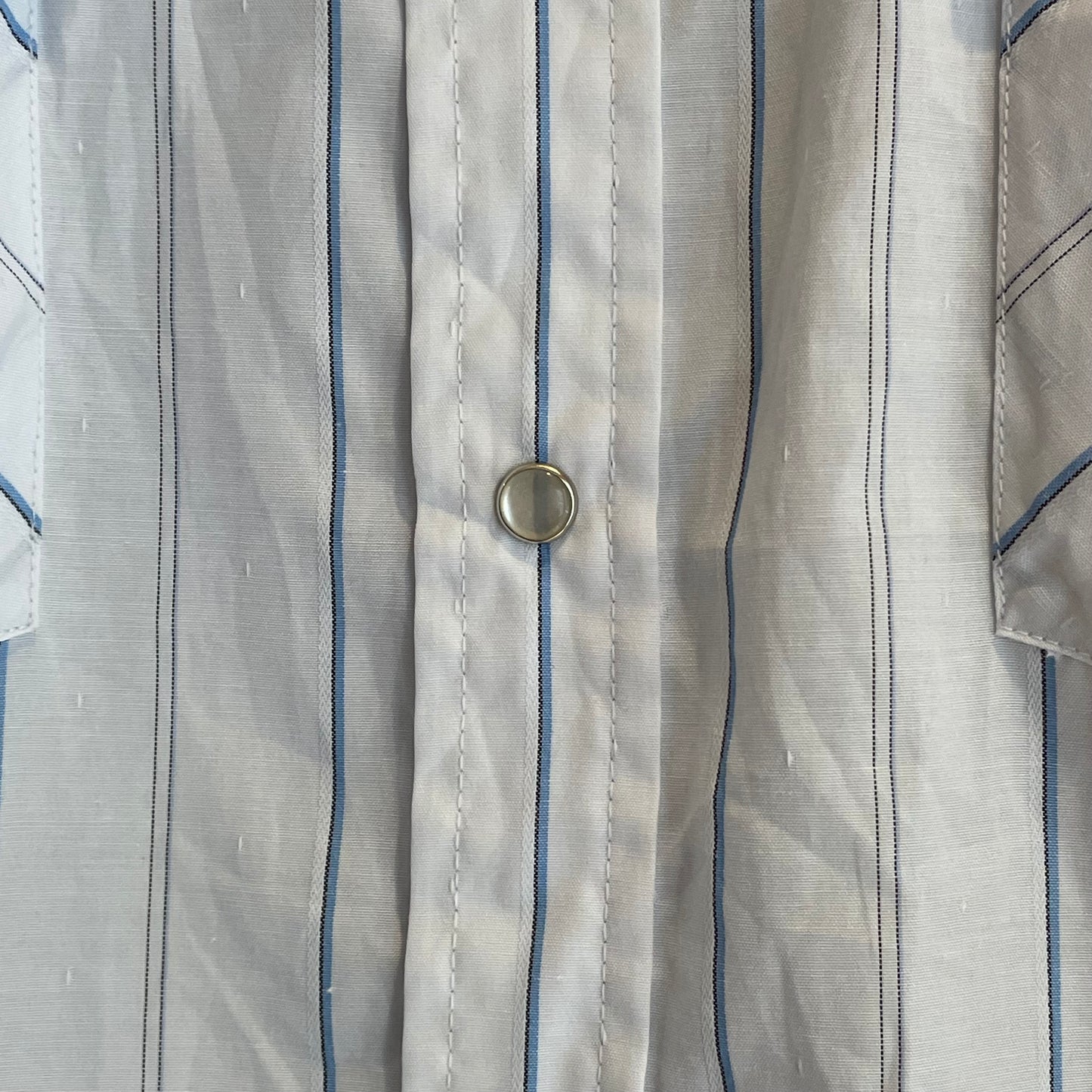 Striped Western Shirt White