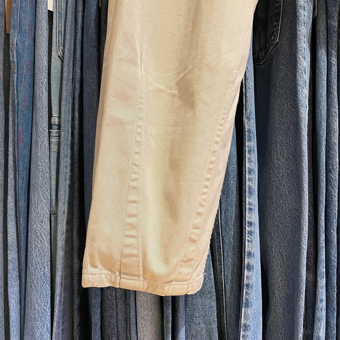 Beige Twill Work Pants Japan Made