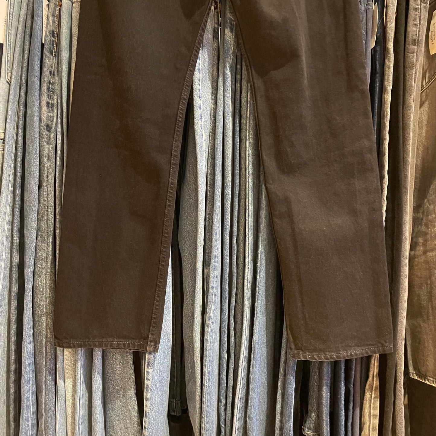 Black 501 Denim Jeans Button Fly USA