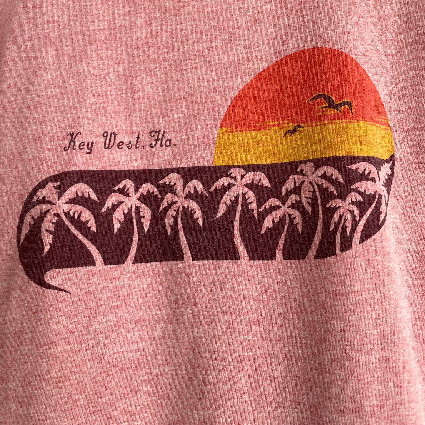 Key west Ringer T-Shirt Pink