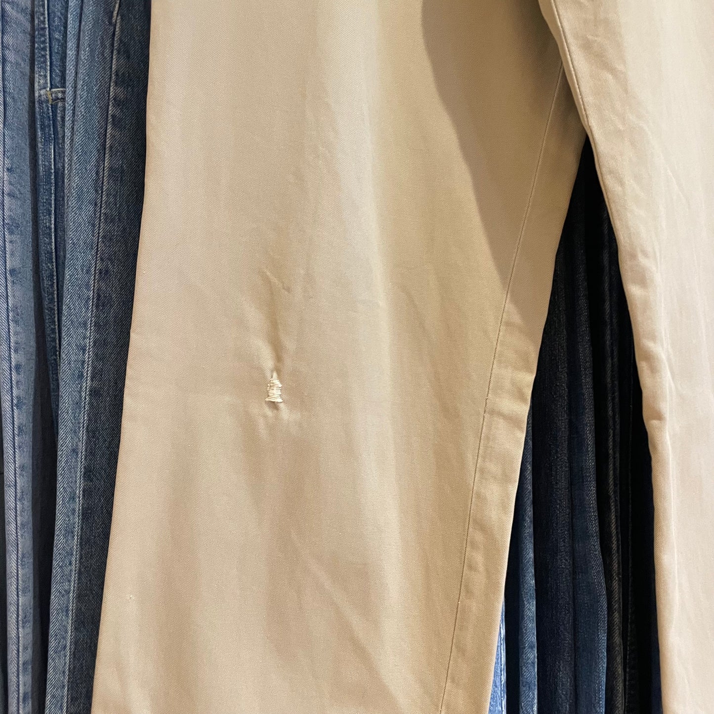 Military Chino Pants Distressed Scovill Zip