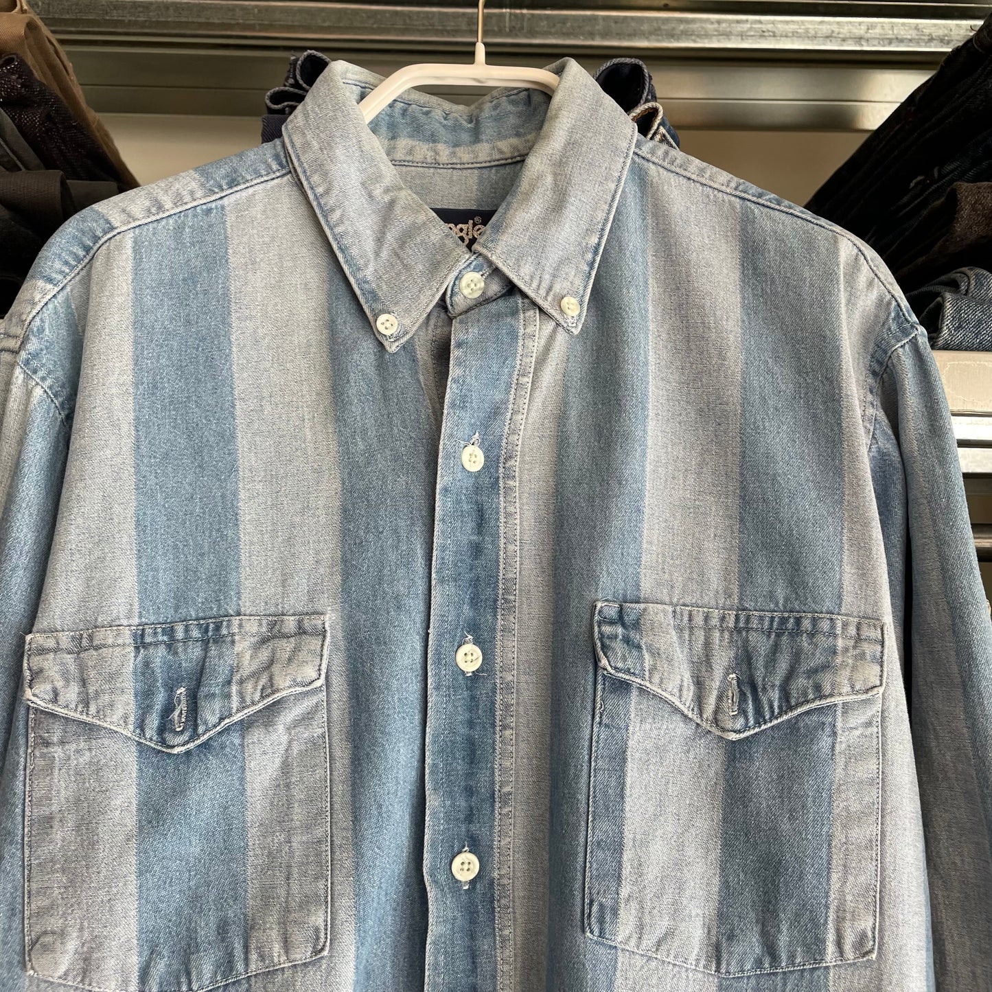 Snap Front Western Shirt Cream
