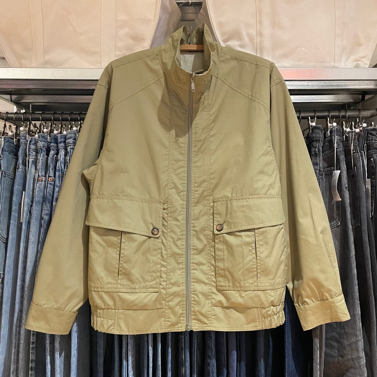 Utility Zip Jacket Khaki