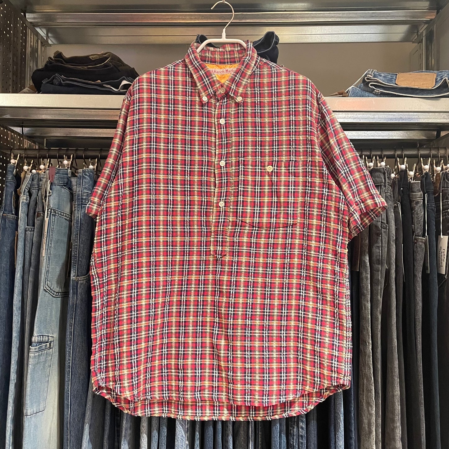 Red Check Short Sleeve Shirt