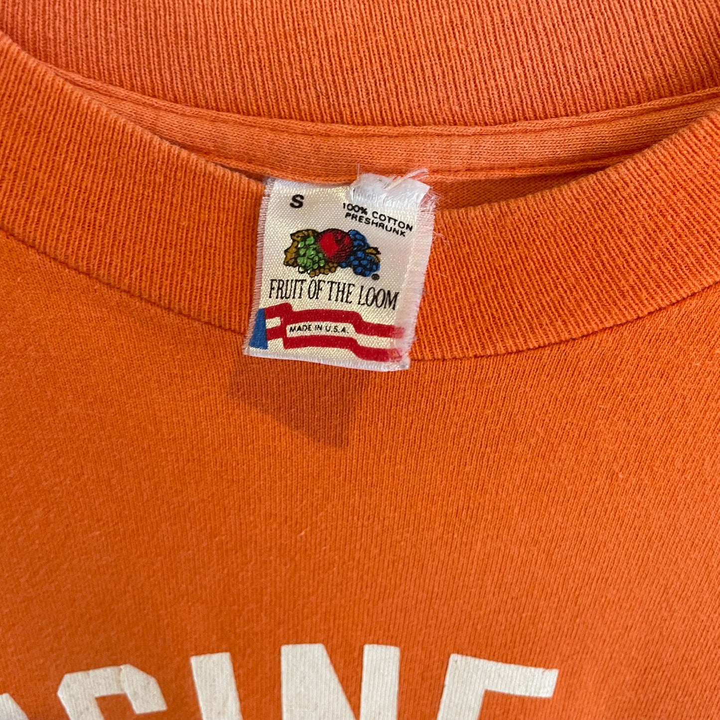 ENGINE 43 T-Shirt Orange Single Stitch
