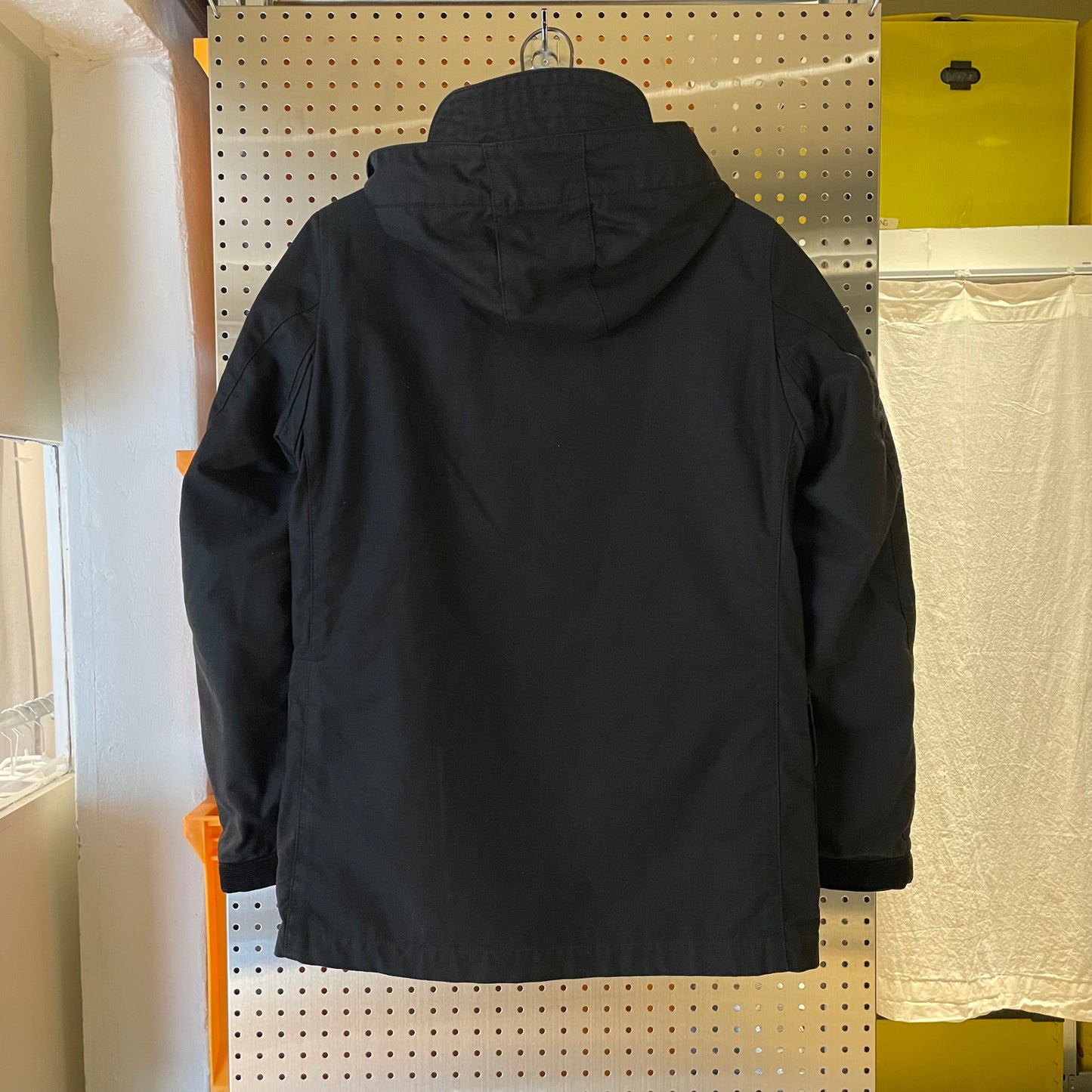 Hooded Duffle Jacket Black