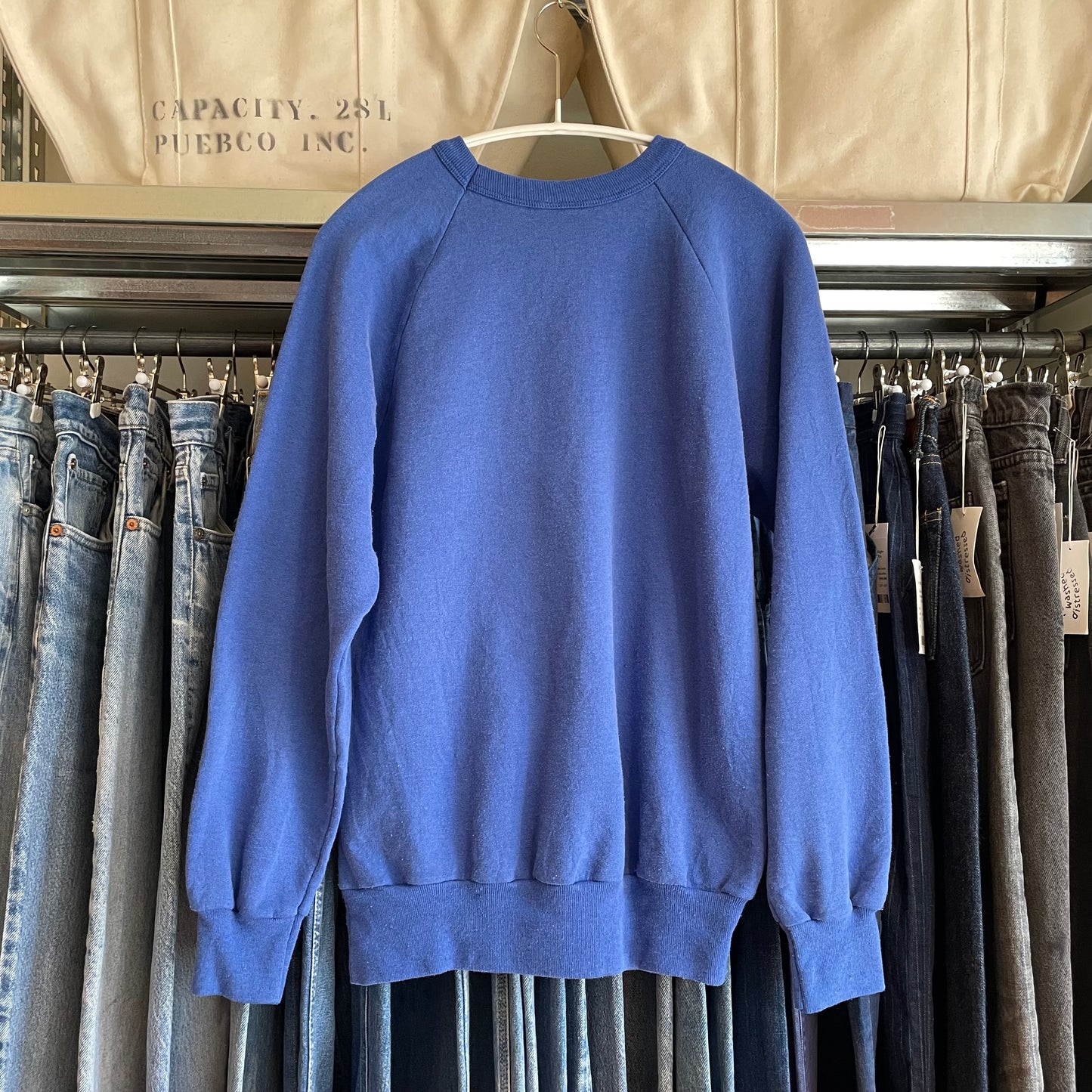NORFOLK Sweatshirt Blue Raglan Tubular