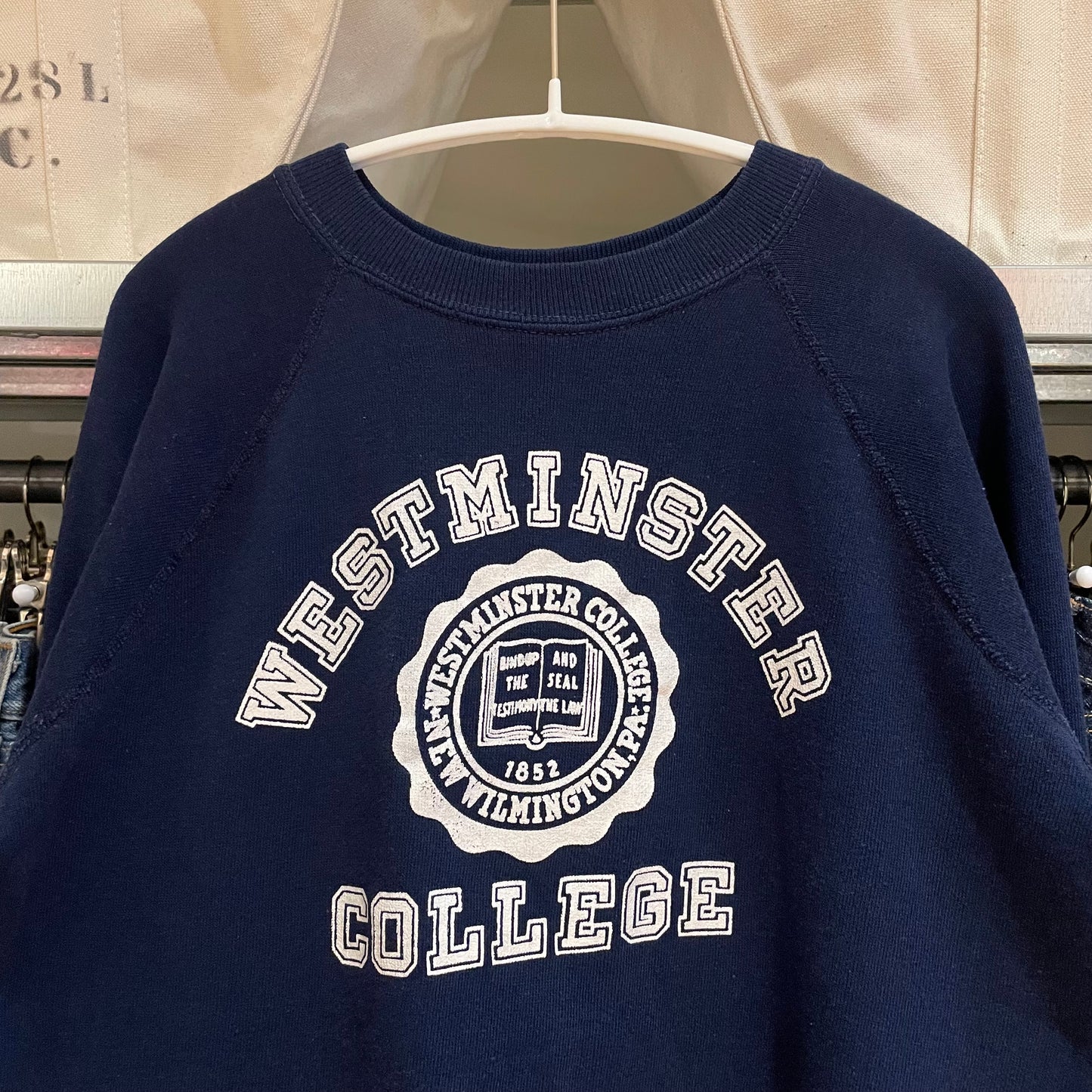 Westminster College Raglan Sweatshirt Navy