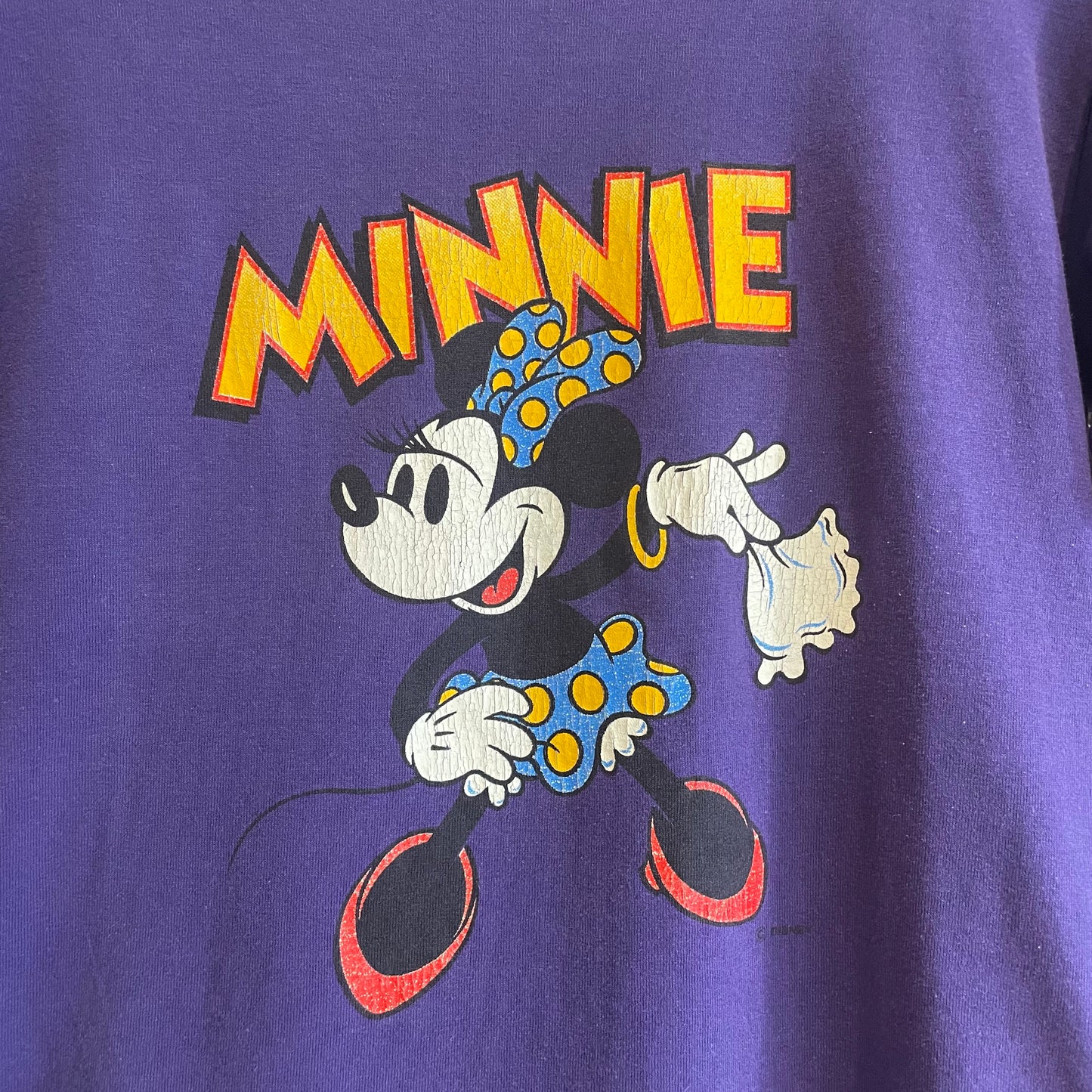 MINNIE Print T-Shirt Purple