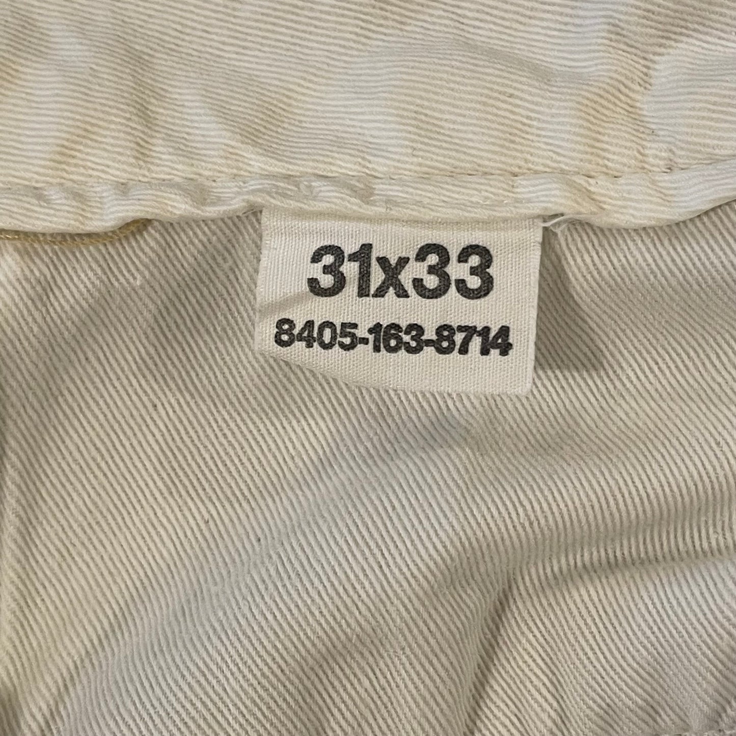 Military Chino Pants Distressed Scovill Zip