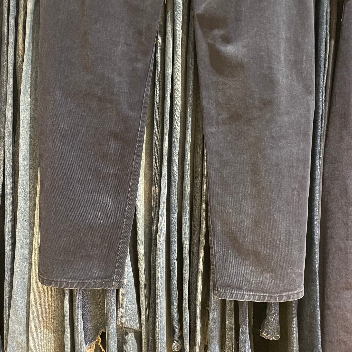 Navy Twill Pants Regular Tapered