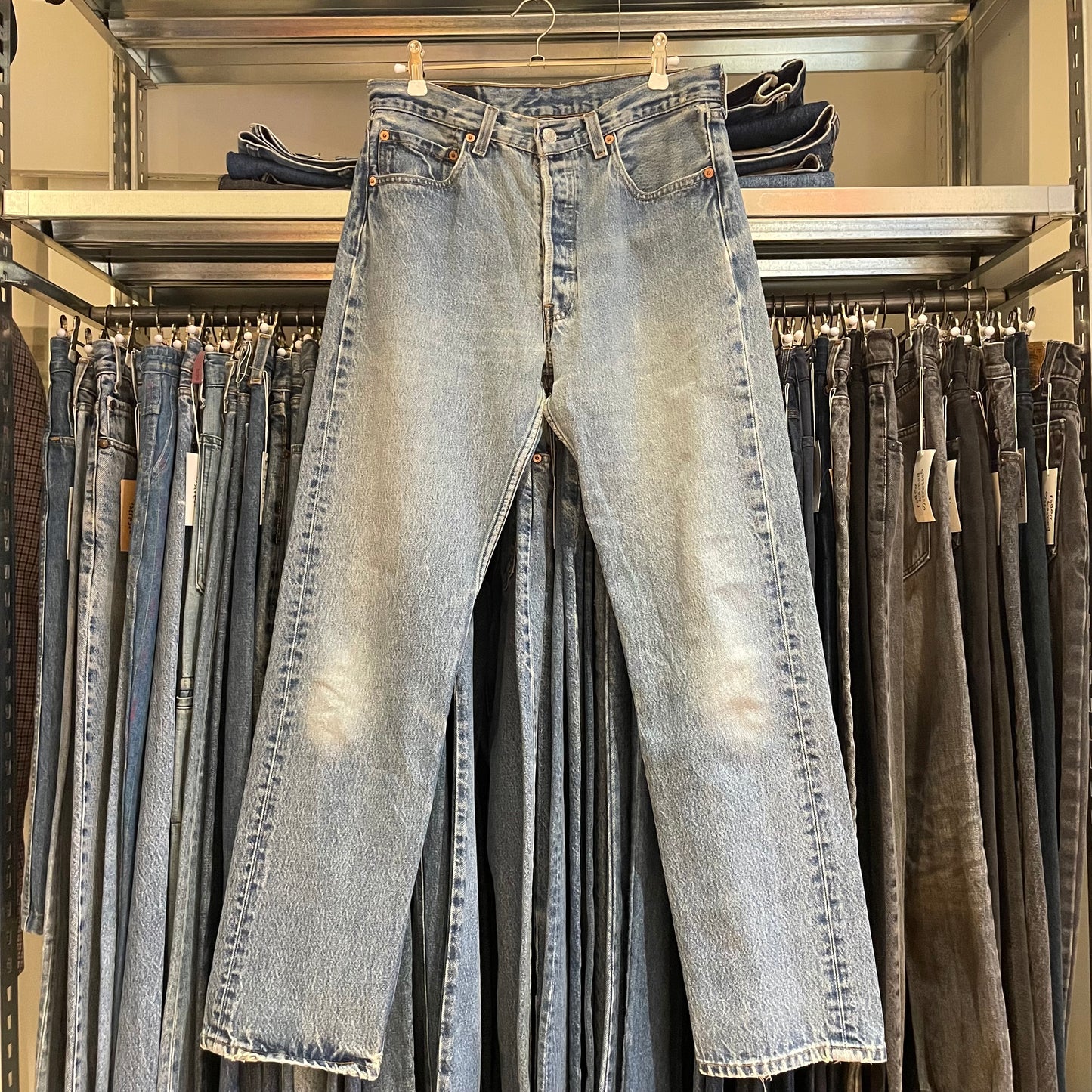 Faded Light Wash 501xx Denim Jeans