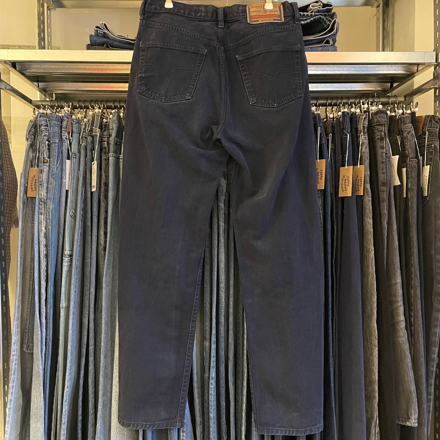 Navy Twill Pants Regular Tapered