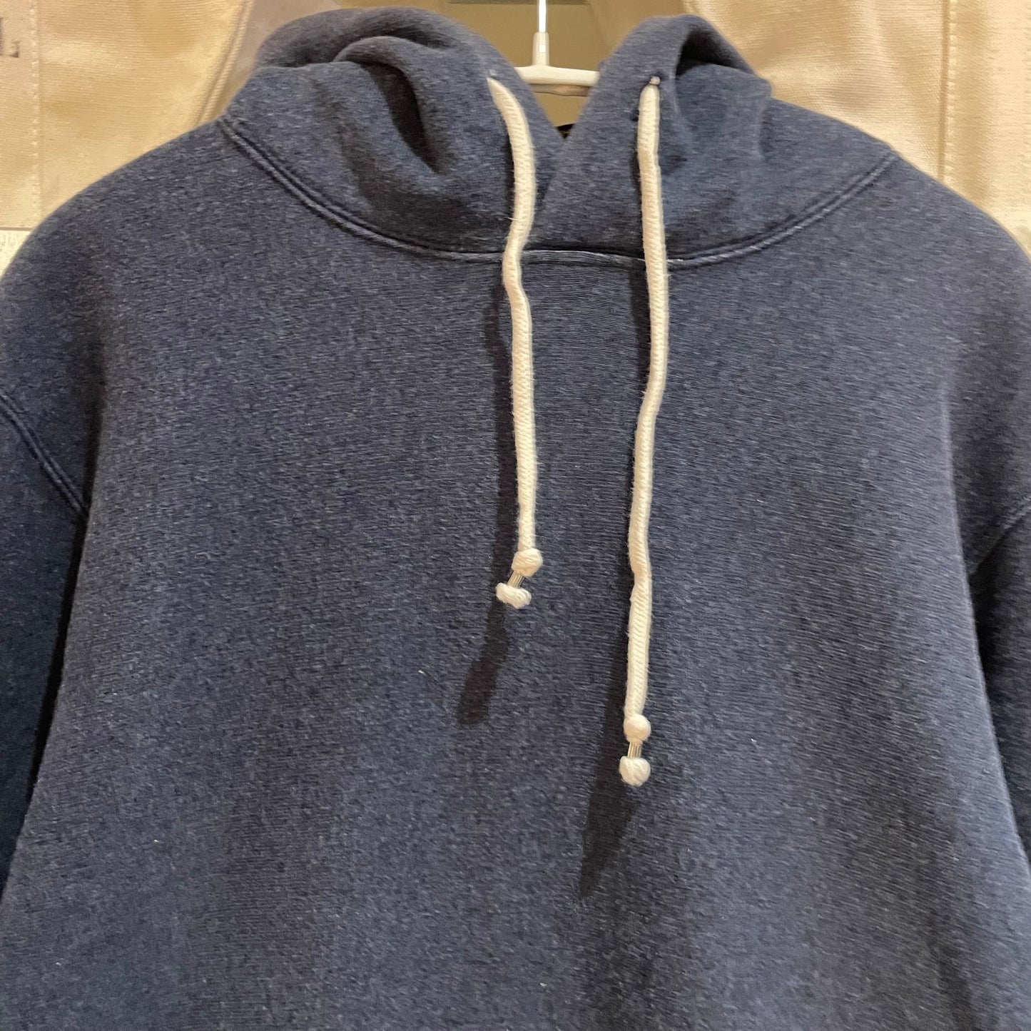 Navy Pullover Hoodie w/ Vintage Inspired Pocket