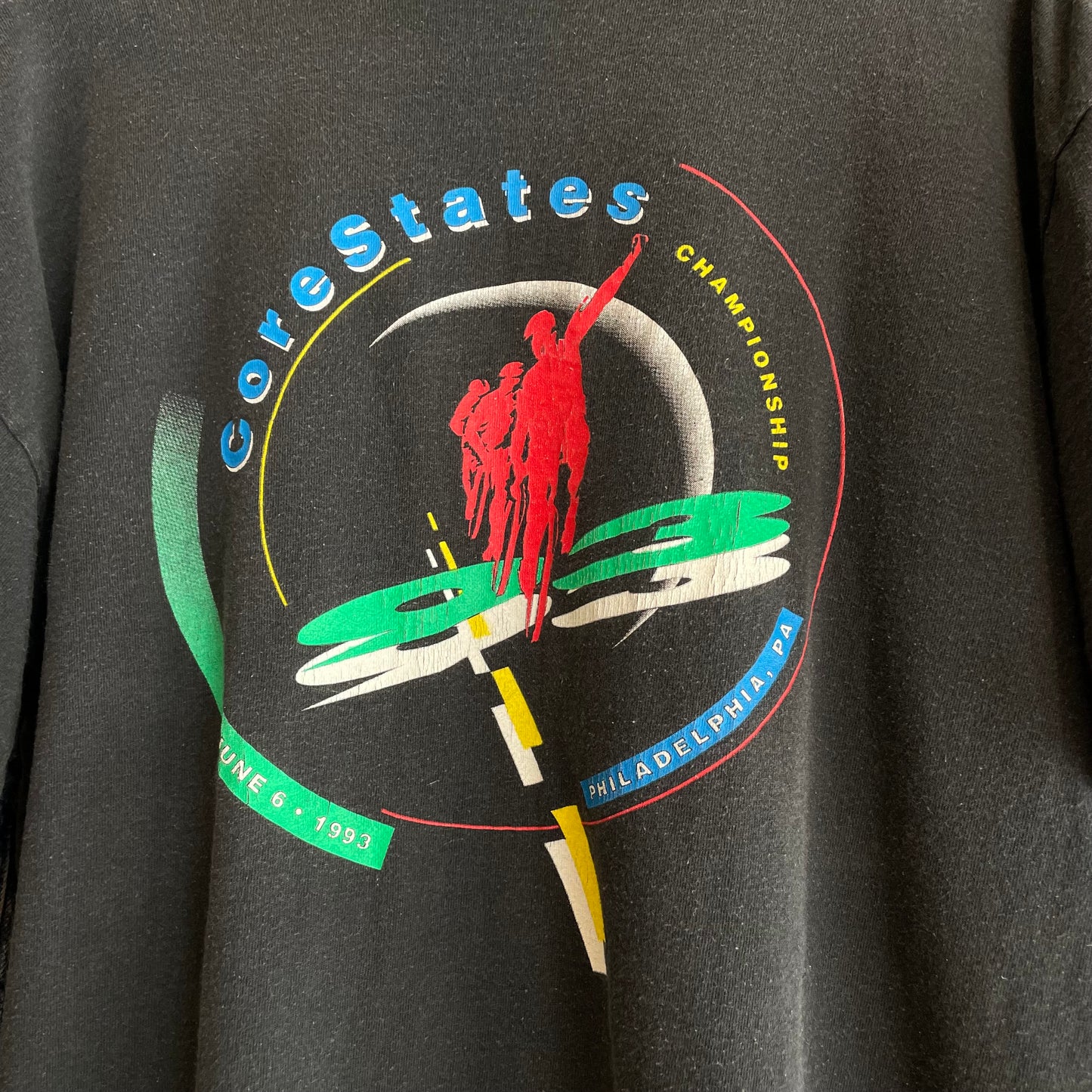 CoreStates Championship T-Shirt Black Faded