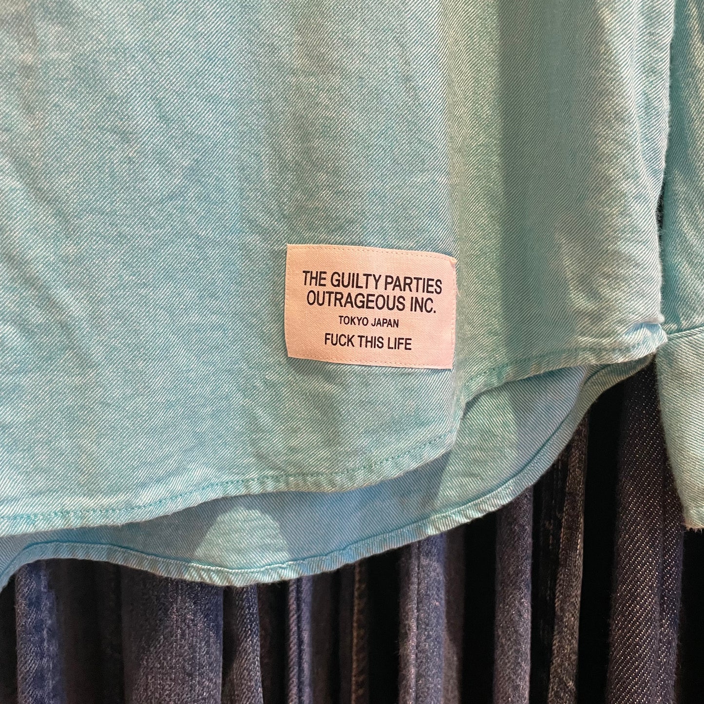 Long-Sleeve Shirt Sky Blue Cotton