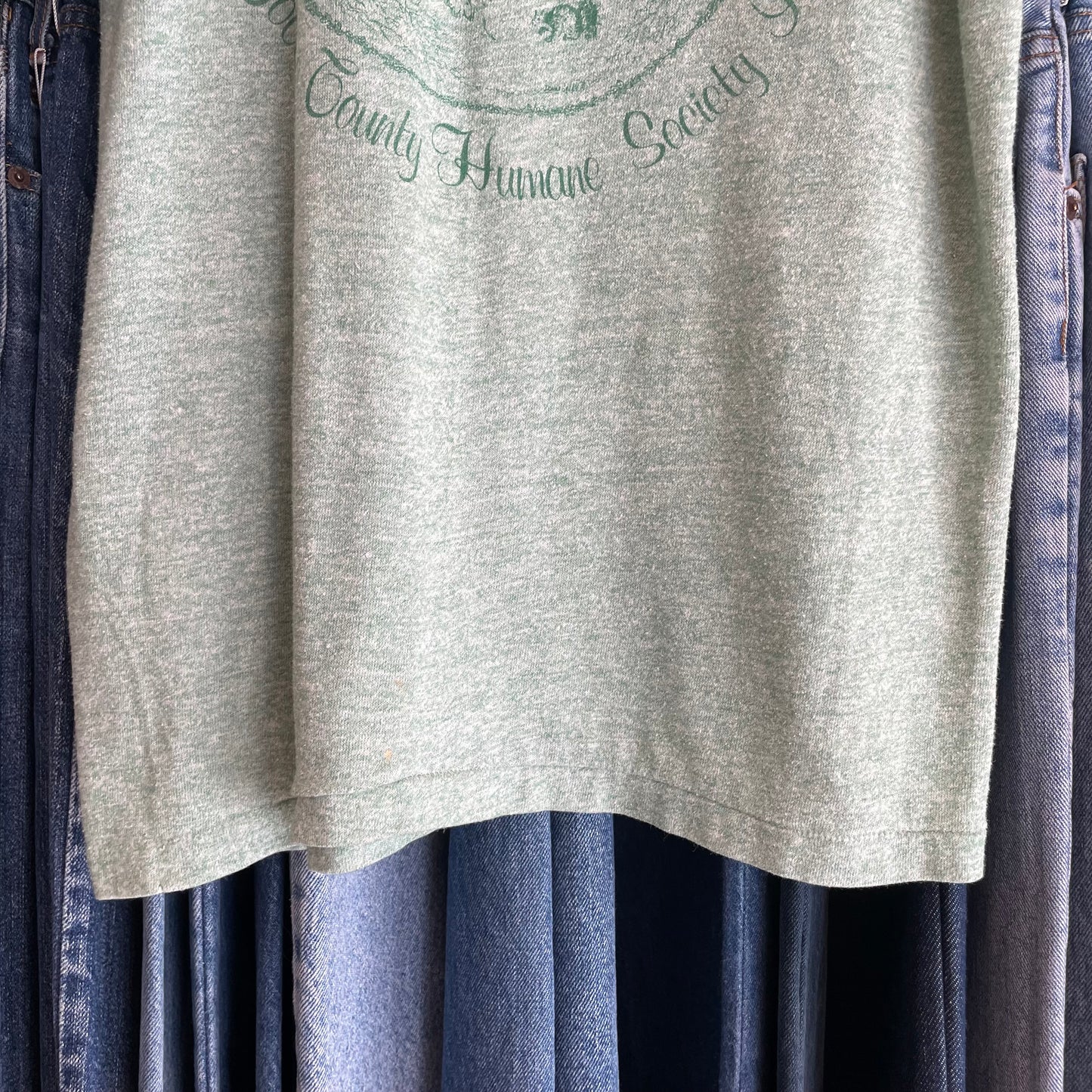 Share the Care Ringer T-Shirt Green