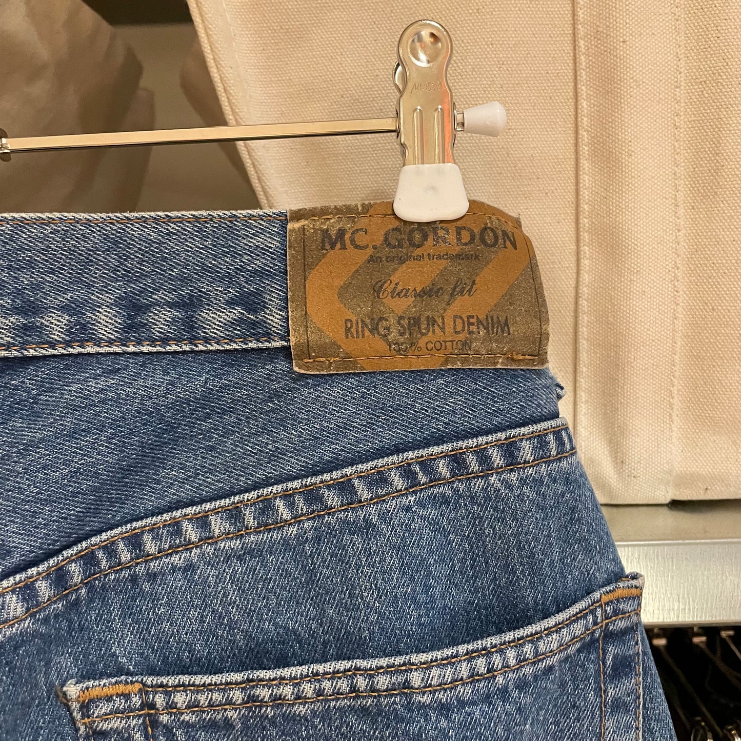 Ring Spun Jeans Mid Wash Blue Cut Off Ideal Zip
