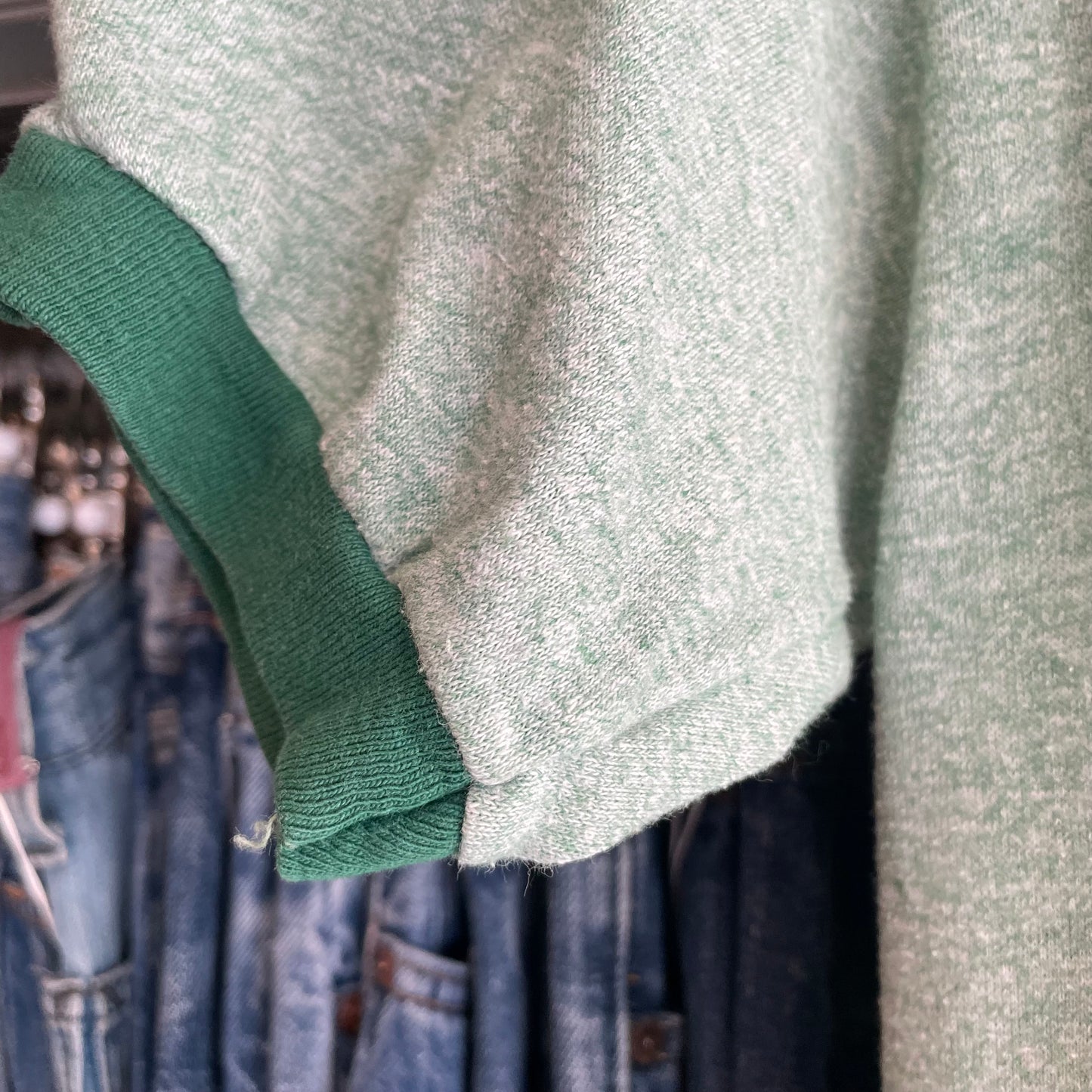 Share the Care Ringer T-Shirt Green
