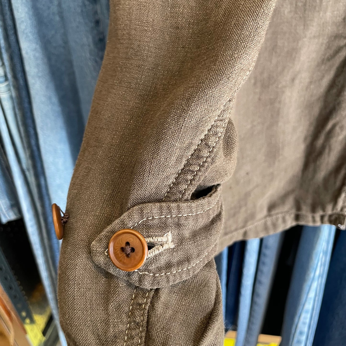 Flap Pocket Jacket Brown