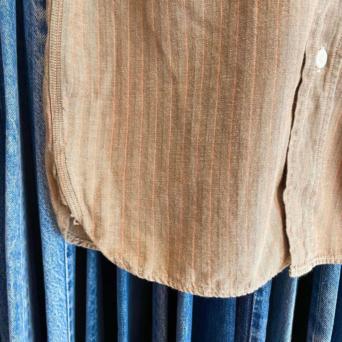 Herringbone Work Shirt Brown