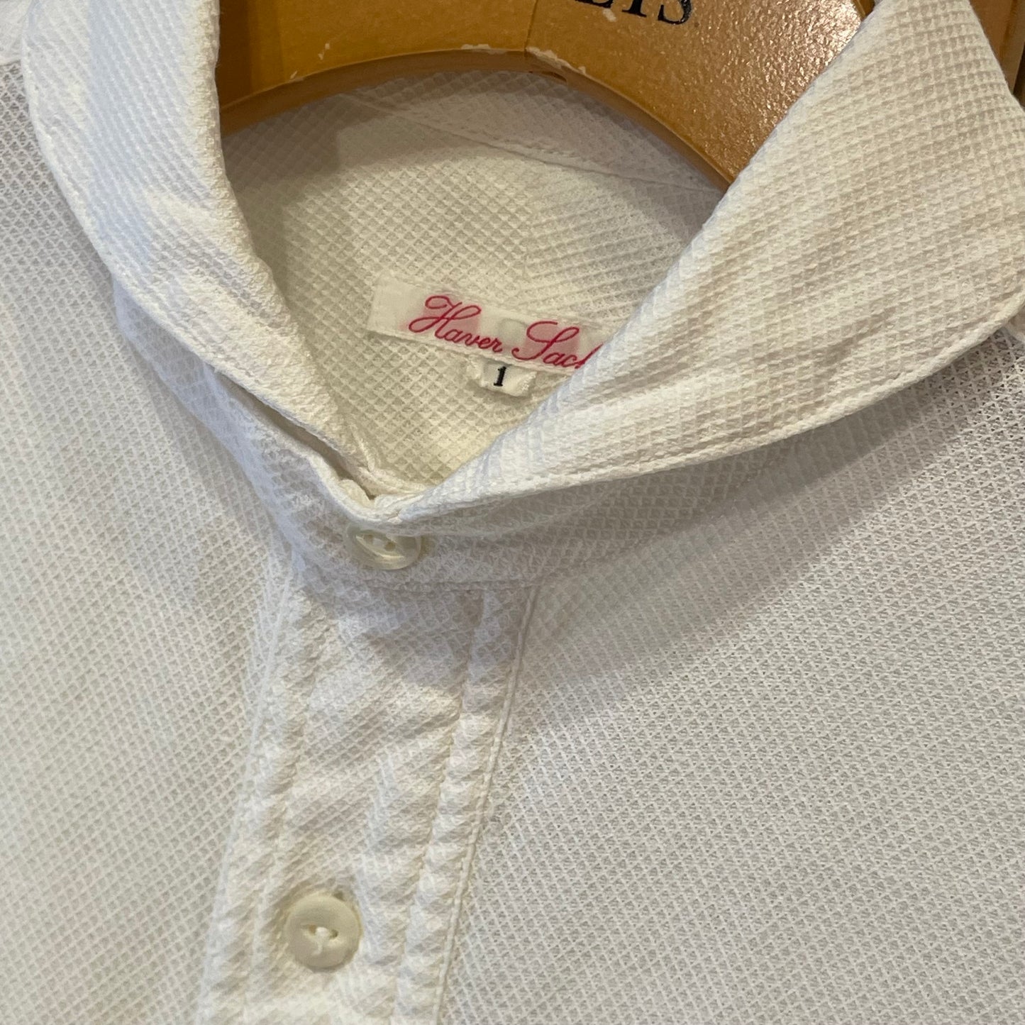 Round Collar Shirt White