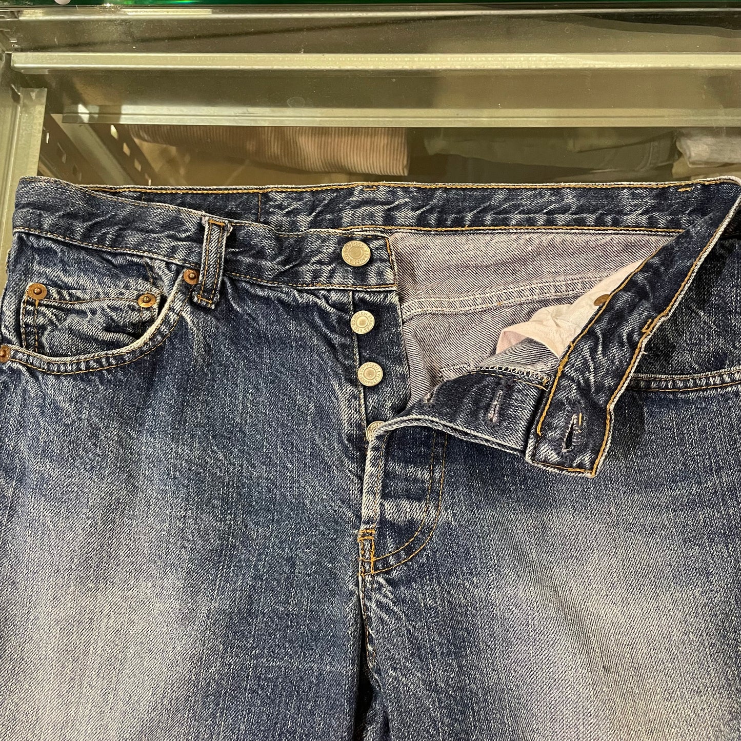 501 Jeans Regular Straight Dark Wash Indigo