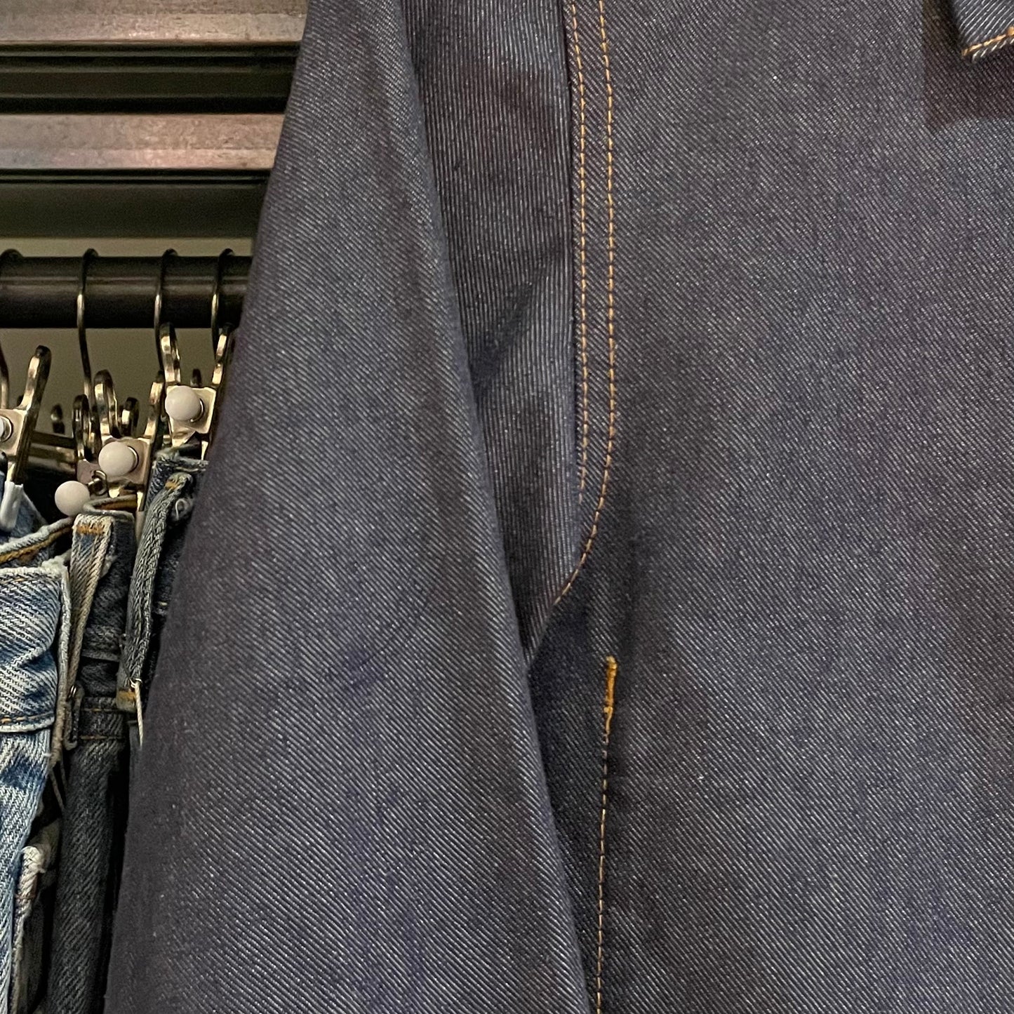 Denim Coveralls Jacket Indigo
