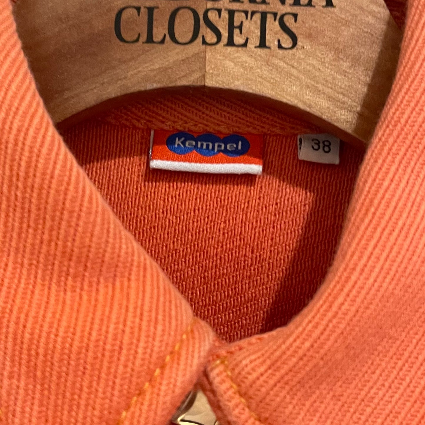 Diamond Snap Western Orange Shirt Jacket